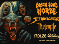 Οι Black Soul Horde παρουσιάζουν ζωντανά το νέο album μαζί με Strikelight και Thelemite στην Αθήνα.