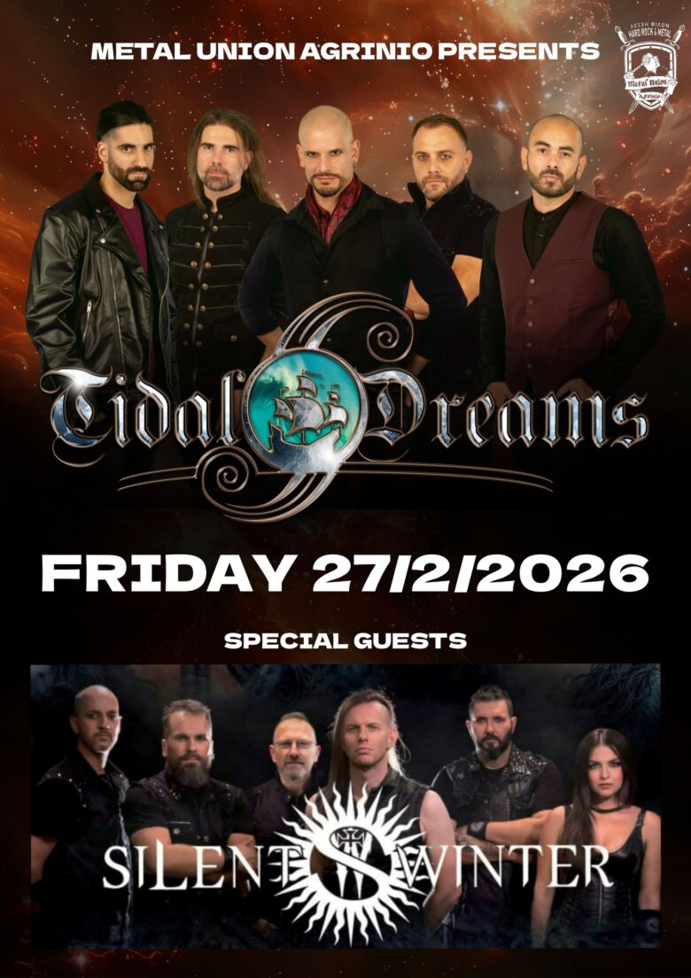 Tidal Dreams με special guests τους Silent Winter στο Metal Union – Αγρίνιο