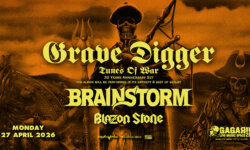 GRAVE DIGGER με BRAINSTORM και BLAZON STONE στις  27 Απριλίου @  Gagarin 205, Αθήνα