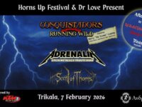 Ανταπόκριση: Conquistadors (Running Wild tribute band), Adrenaline (Metallica Tribute Band), Scent Of Thorns @ Ανδρομέδα, Τρίκαλα (07/02/2026)