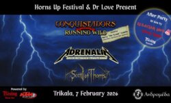 Ανταπόκριση: Conquistadors (Running Wild tribute band), Adrenaline (Metallica Tribute Band), Scent Of Thorns @ Ανδρομέδα, Τρίκαλα (07/02/2026)