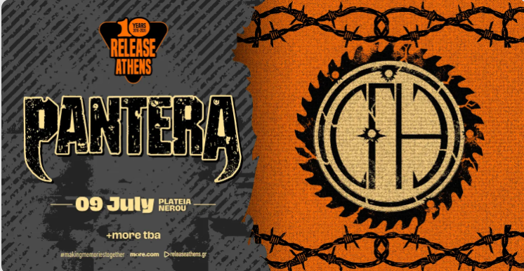 Το Release Athens Festival υποδέχεται τους PANTERA