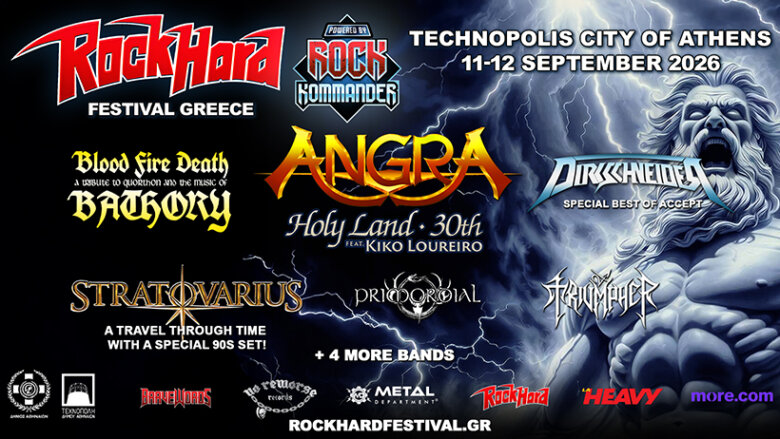 Rock Hard Festival Greece: Angra reunion, Stratovarius 90s set & all-star Bathory tribute — έρχεται χαμός στην Τεχνόπολη!