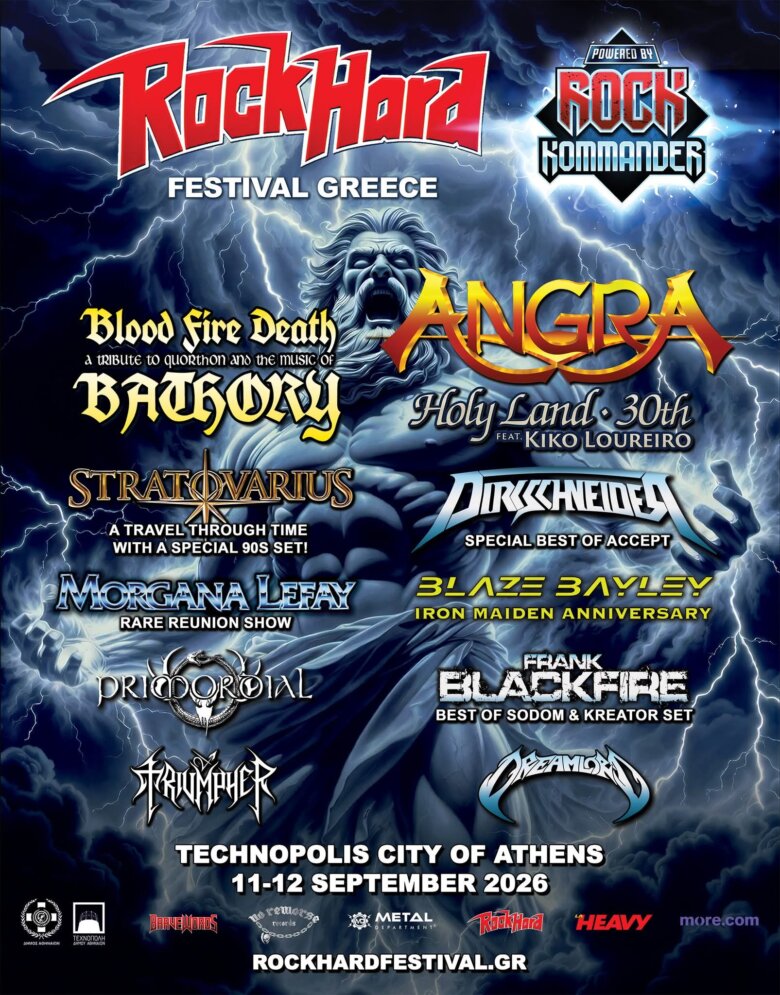 ROCKHARD FESTIVAL GREECE 2026: BLAZE BAYLEY, MORGANA LEFAY, FRANK BLACKFIRE και DREAMLORD ολοκληρώνουν το line upRock Hard Festival Greece: