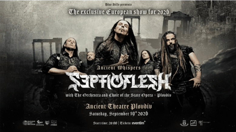 SEPTICFLESH: Συναυλία με Συμφωνική Ορχήστρα στο Αρχαίο Θέατρο Πλόβντιβ στη Βουλγαρία