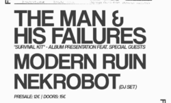 Οι The Man & His Failures παρουσιάζουν το νέο άλμπουμ ‘Survival Kit’ 8 Μαΐου @ ΙΛΙΟΝ plus