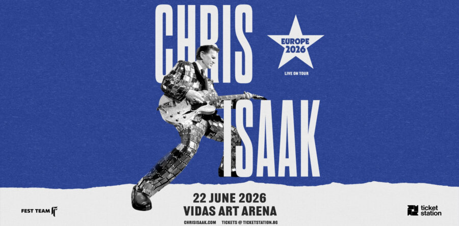 CHRIS ISAAK live @ Sofia, Vidas Art Arena – 22.06.2026