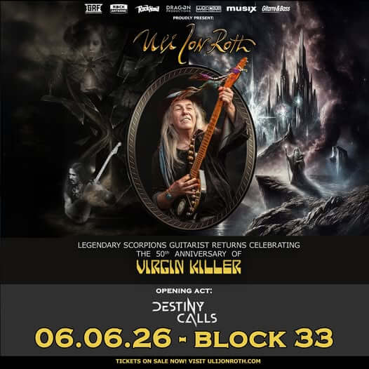 ULI JON ROTH Live στη Θεσσαλονίκη: Οι Destiny Calls είναι το Opening Act!