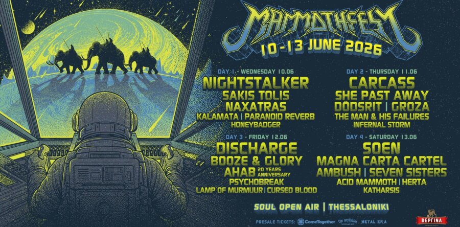 MAMMOTHFEST 2026: Παρουσίαση συγκροτημάτων 4ης ημέρας